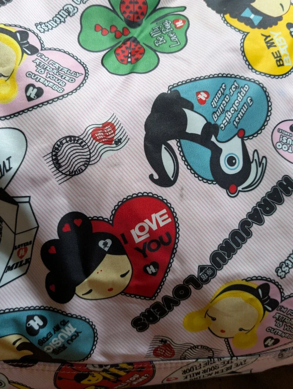 RARE VINTAGE Y2K HARAJUKU LOVERS TOTE BAG